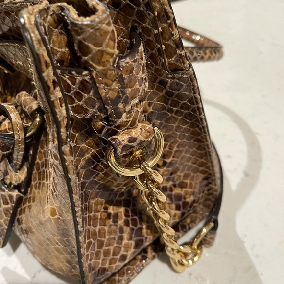 Michael Kors Hamilton python embossed bag - Picture 2 of 10